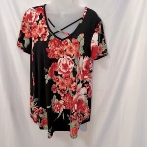 Lime n Chili Womens Floral Print Top Size Large
